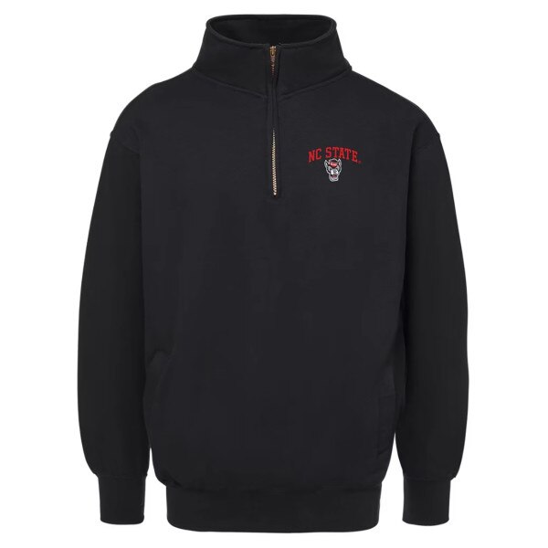 Black Quarterzip Fleece Pullover -